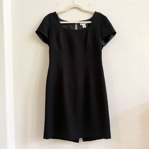 Ann Taylor Women Zipper‎ And Open Back Black Cocktail Dress Lined Size 6
